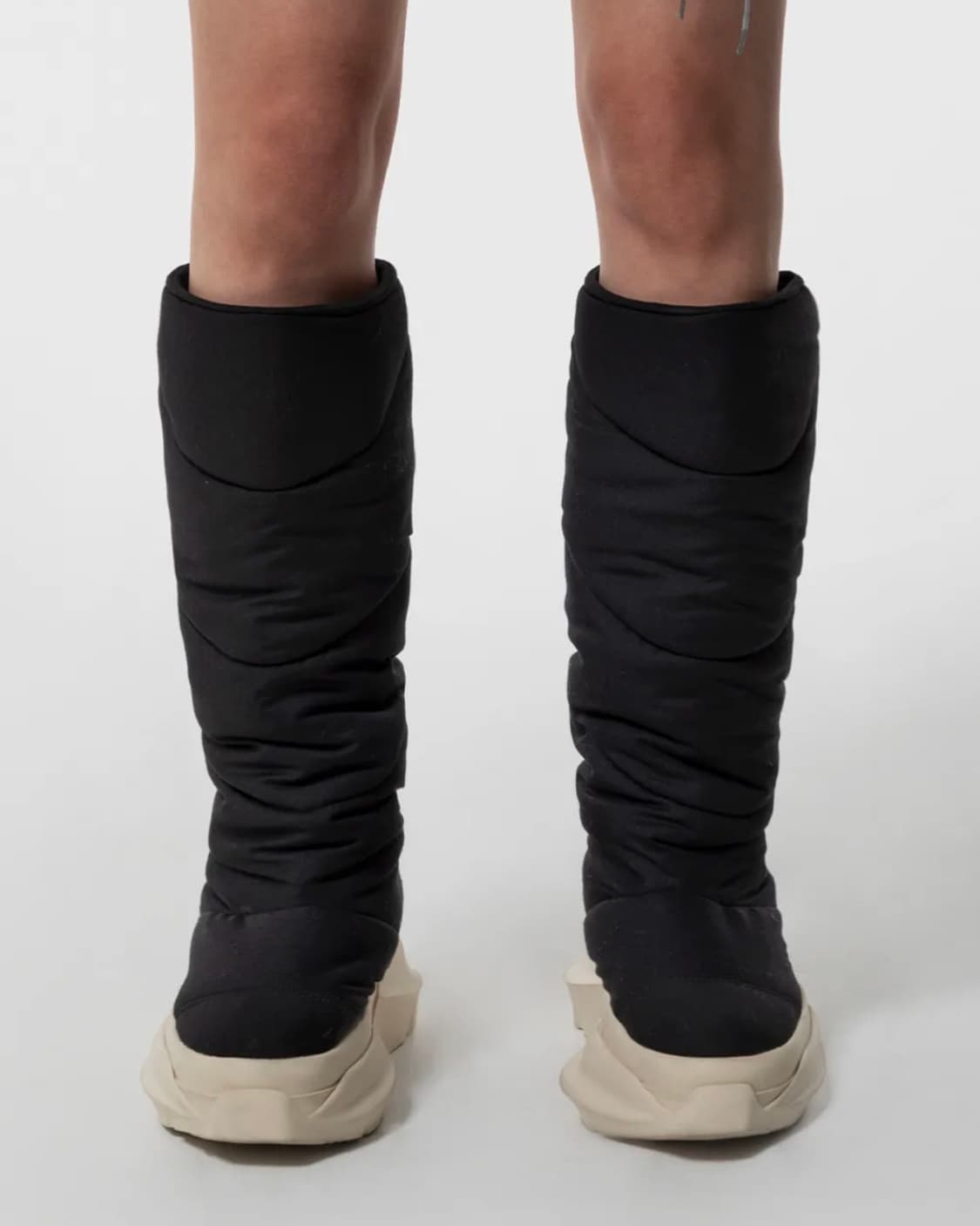 Yeel 퍼 푸퍼 패딩 부츠 블랙 롱부츠 250 상품이미지3