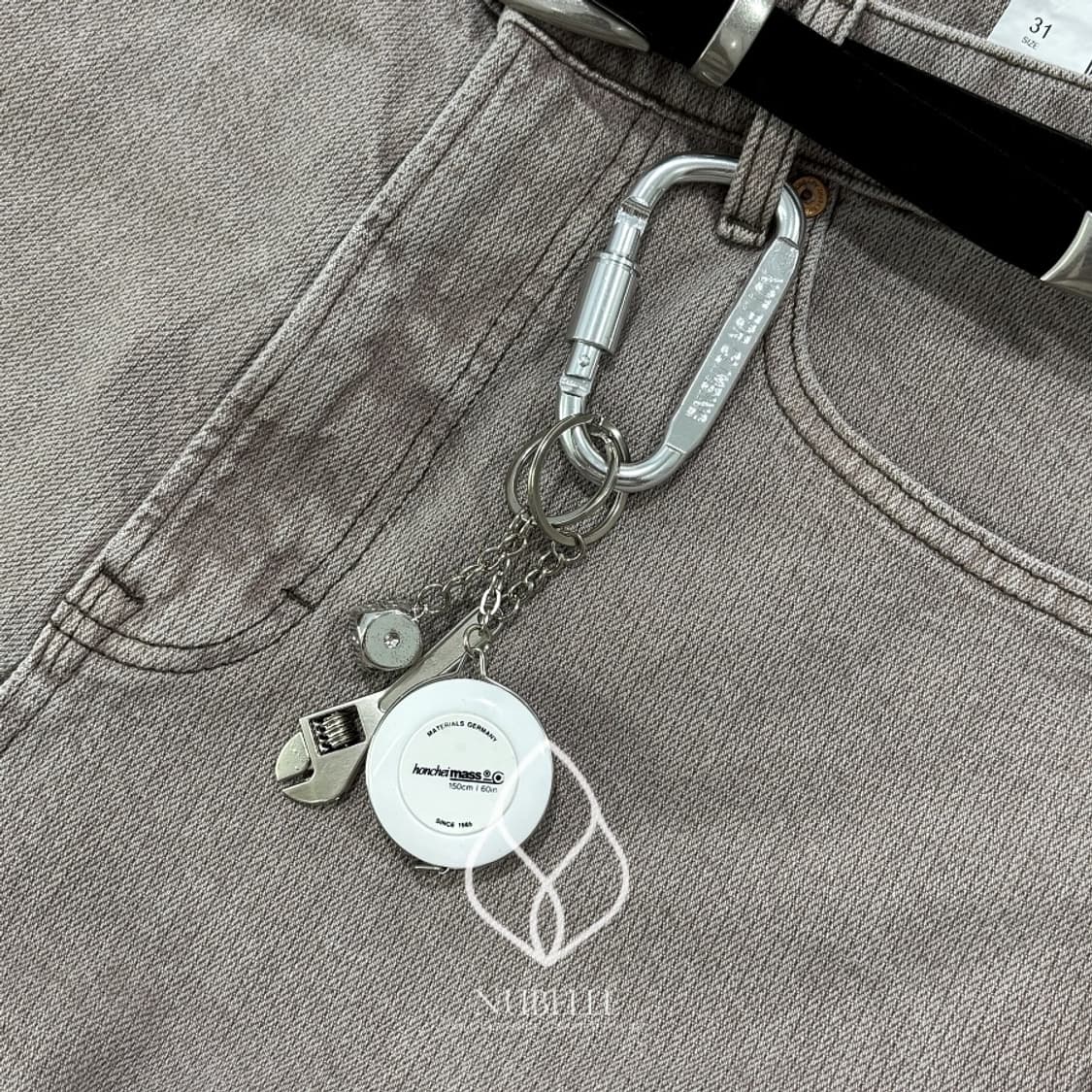 🌗 Carabiner tape keyring / 카라비너 줄자 키링 상품이미지9