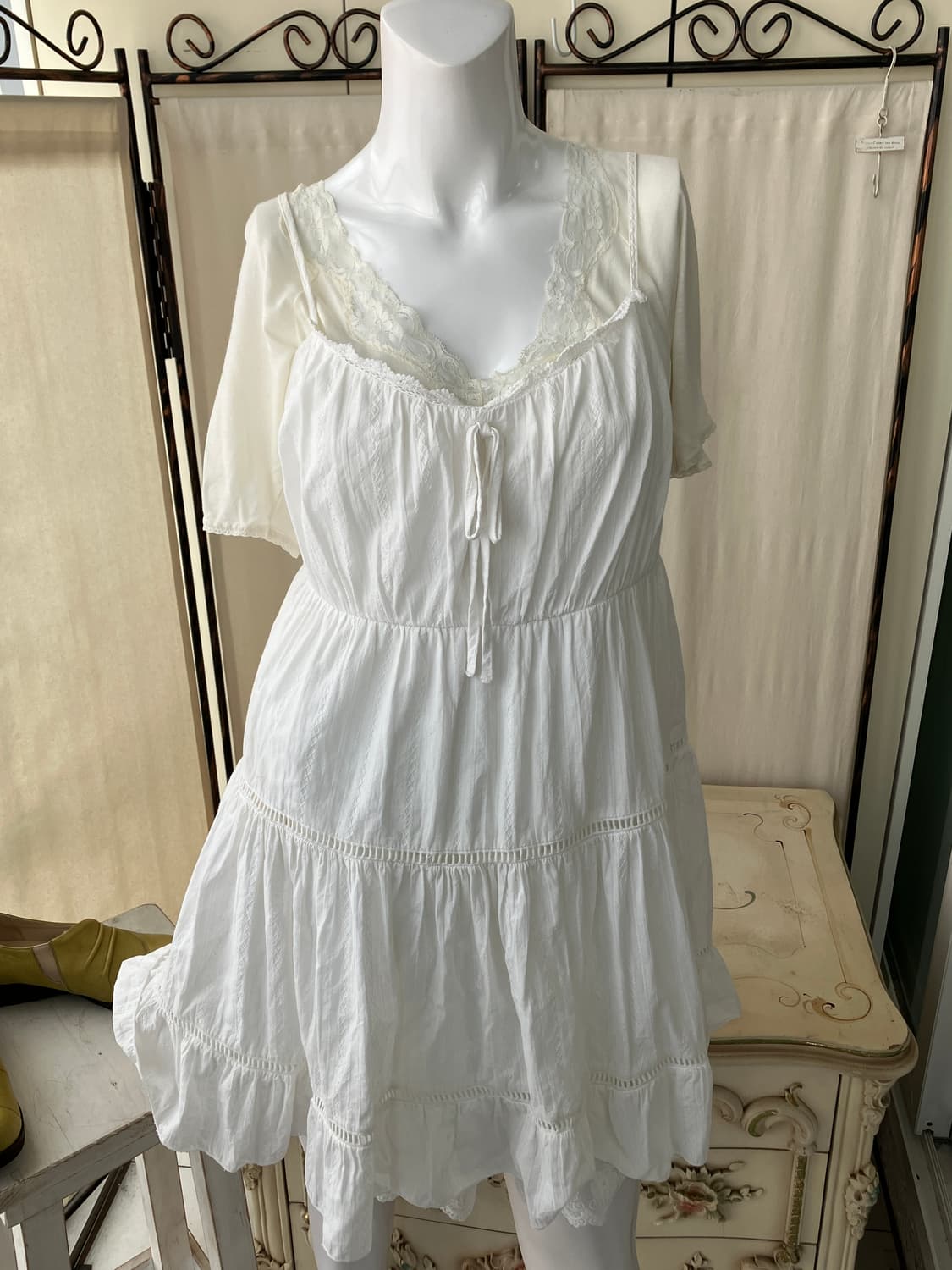 Lace Lemon-Yellow Blouse Set 상품이미지3