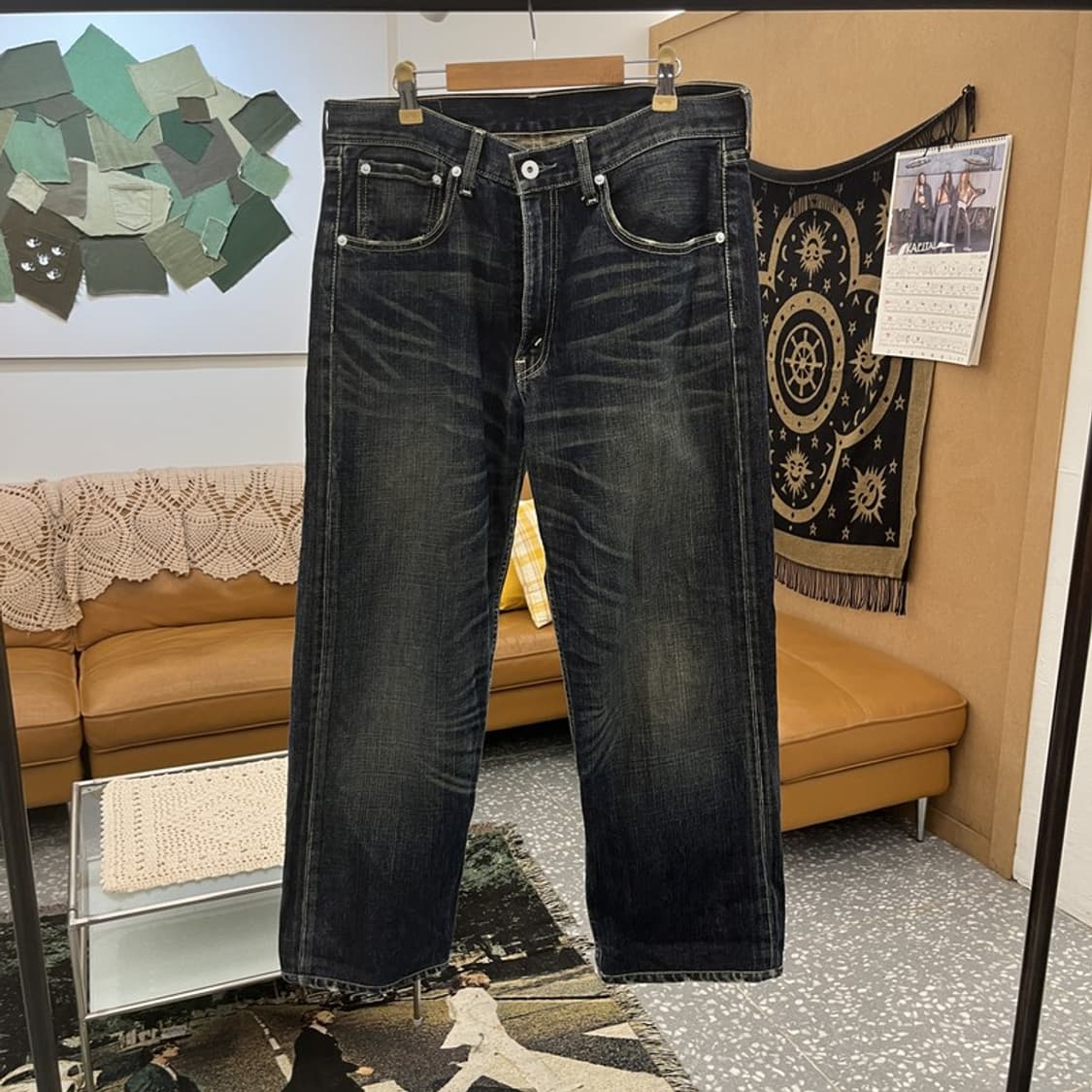 리바이스 캐주얼 빈티지 일자핏 워싱 데님팬츠 32인치 C12686 상품이미지3