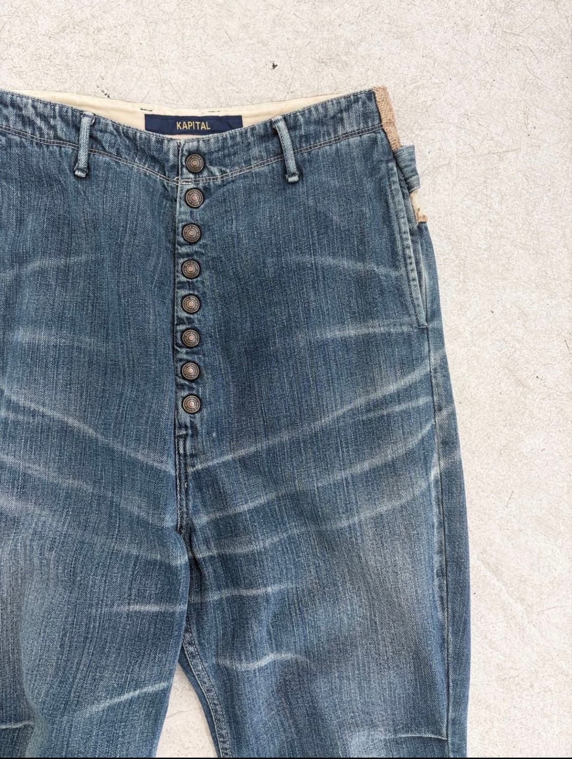 캐피탈 멀티 버튼 데님 팬츠 상품이미지5