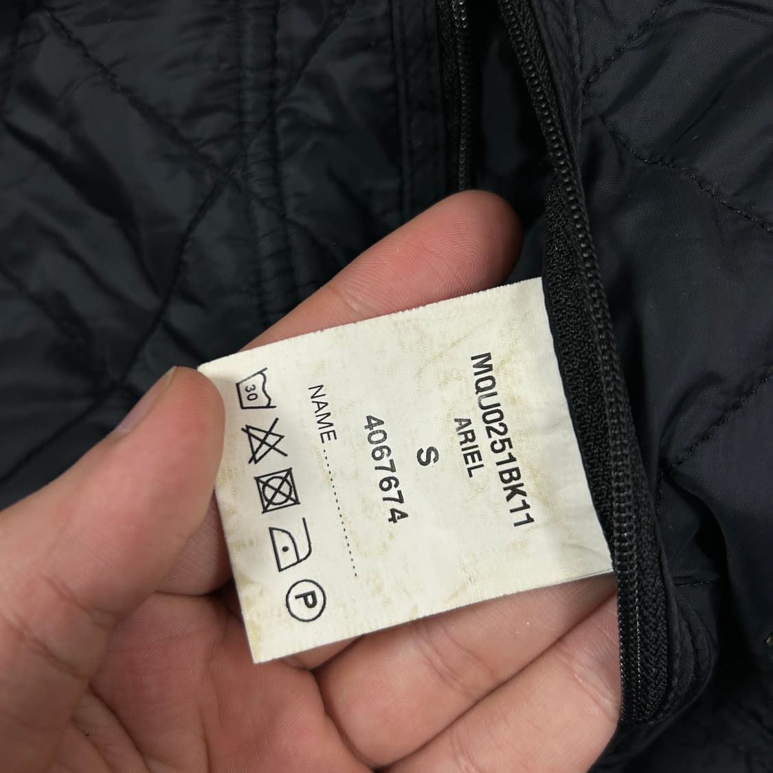 바버 인터내셔널 아리엘 퀼팅자켓(S) 상품이미지3