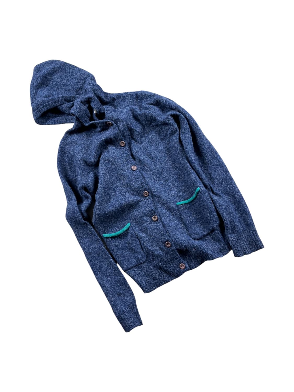 Samansa Mos2 울 혼방 니트 후드집업  상품이미지1