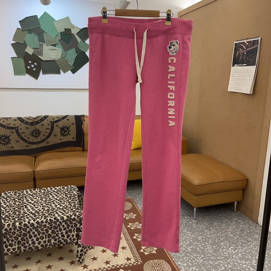 후아유 레트로 Y2K 00's 대장급 핫핑크 스웻팬츠 M C09720 상품이미지3