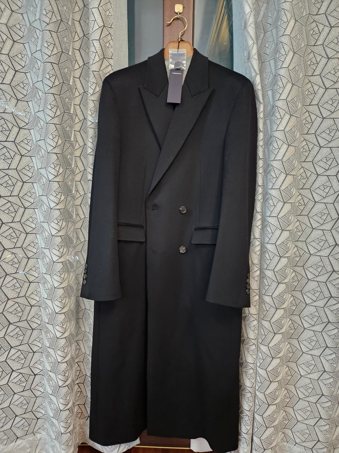 포커페이스 로로피아나 czar 짜르 더블코트 블랙 48사이즈 상품이미지1