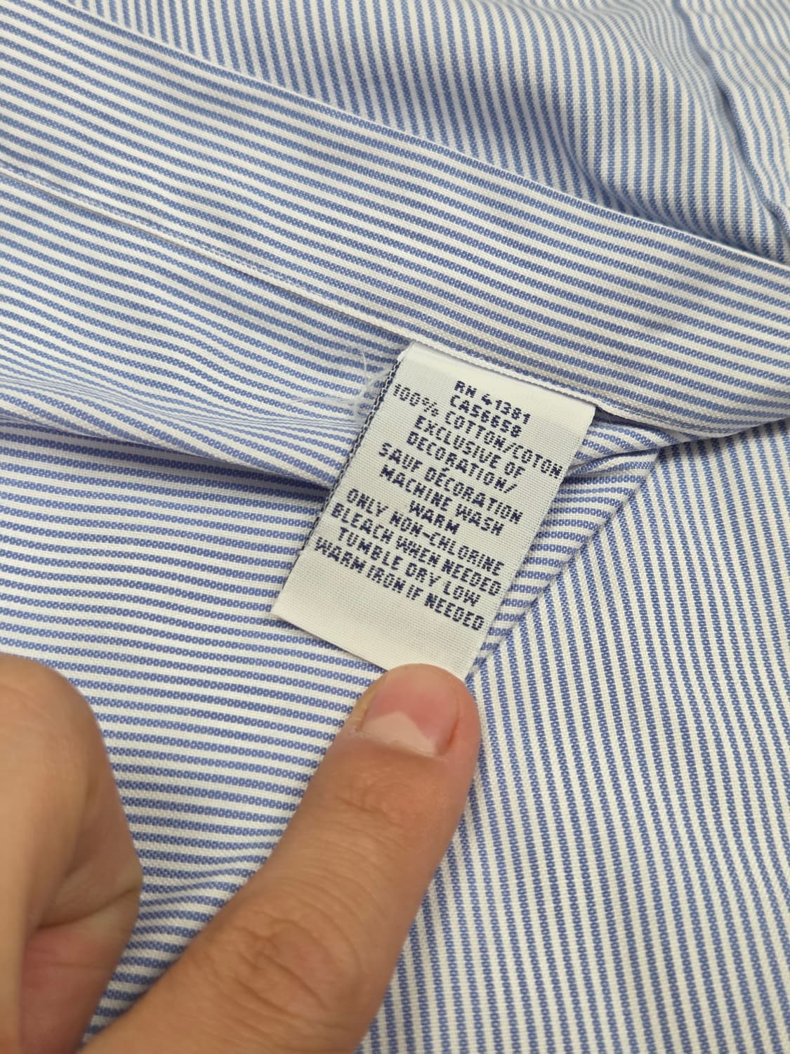 [폴로 랄프로렌] 멀티포니 마이크로 스트라이프 긴팔 셔츠 | S00110 상품이미지5