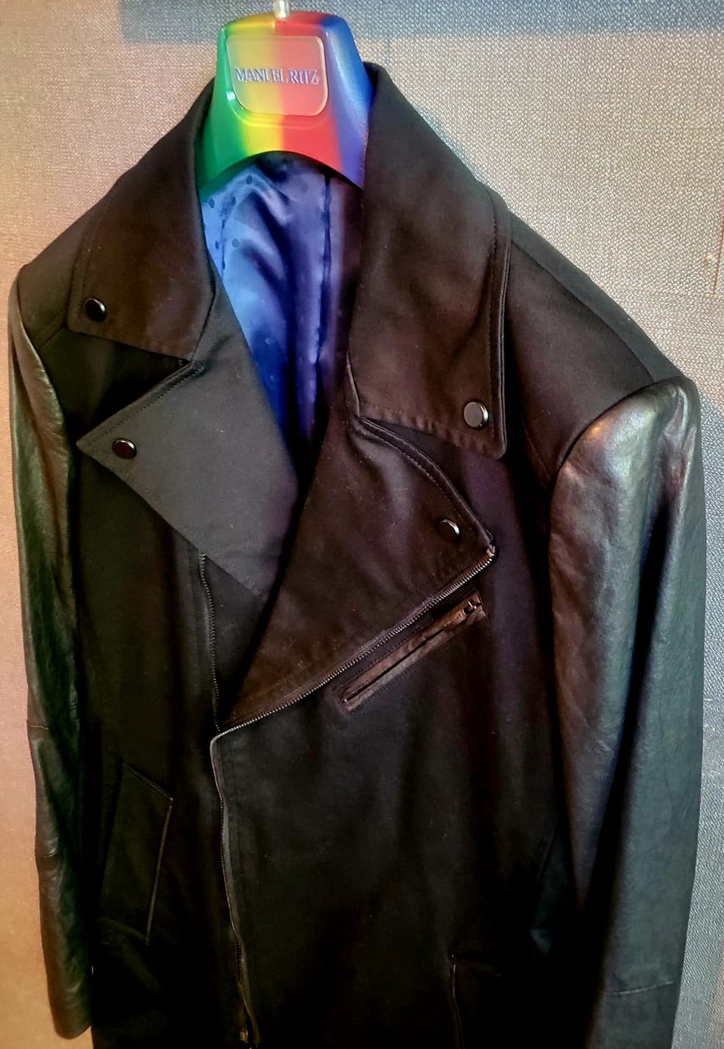 [미착용 새상품] 지이크 양가죽배색  트렌치코트 상품이미지5