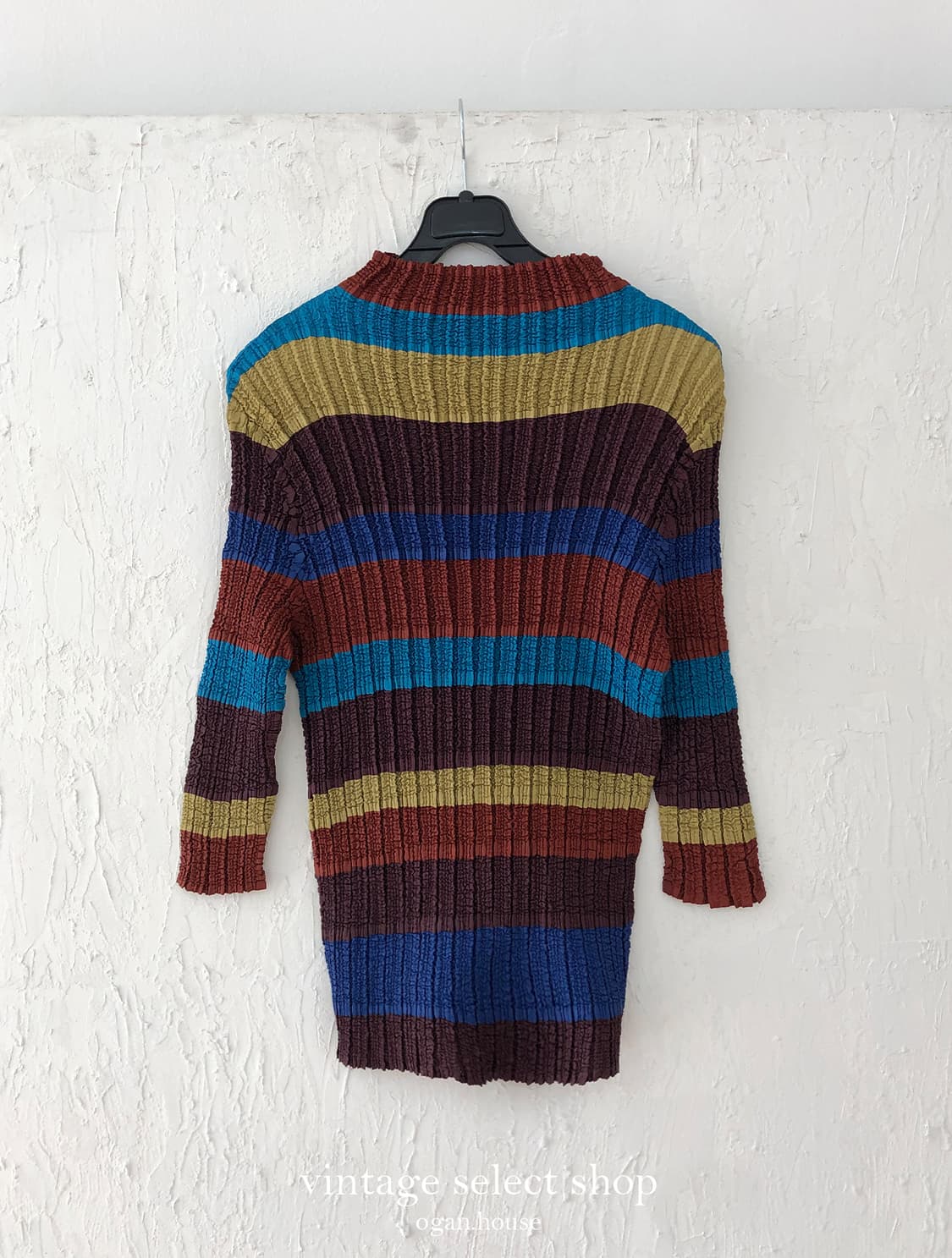 vintage crinkle stripe top 상품이미지5
