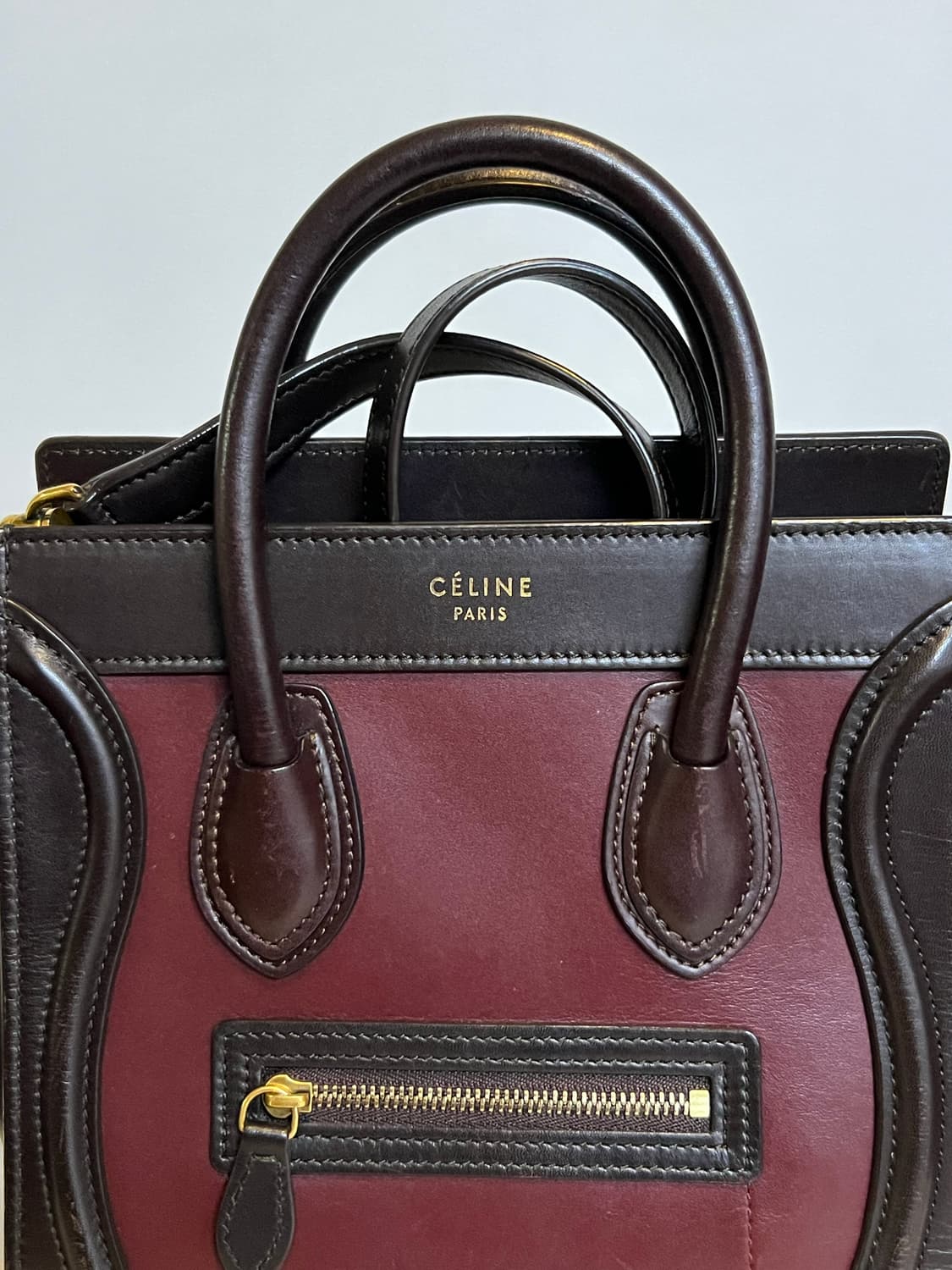 셀린느 라기지백 나노 브라운/버건디 컬러 상품이미지5