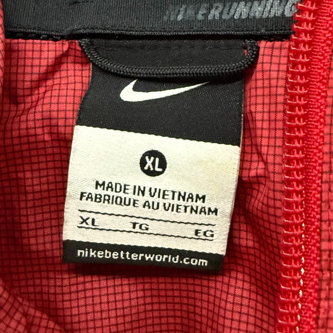 [정품/XL] 나이키 버건디 바람막이 후드 집업 b15 상품이미지5