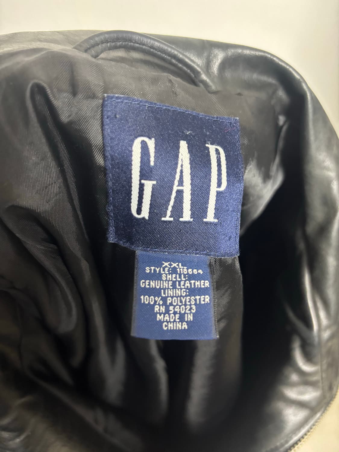 [XXL] 올드갭 집업 레더 자켓 상품이미지3