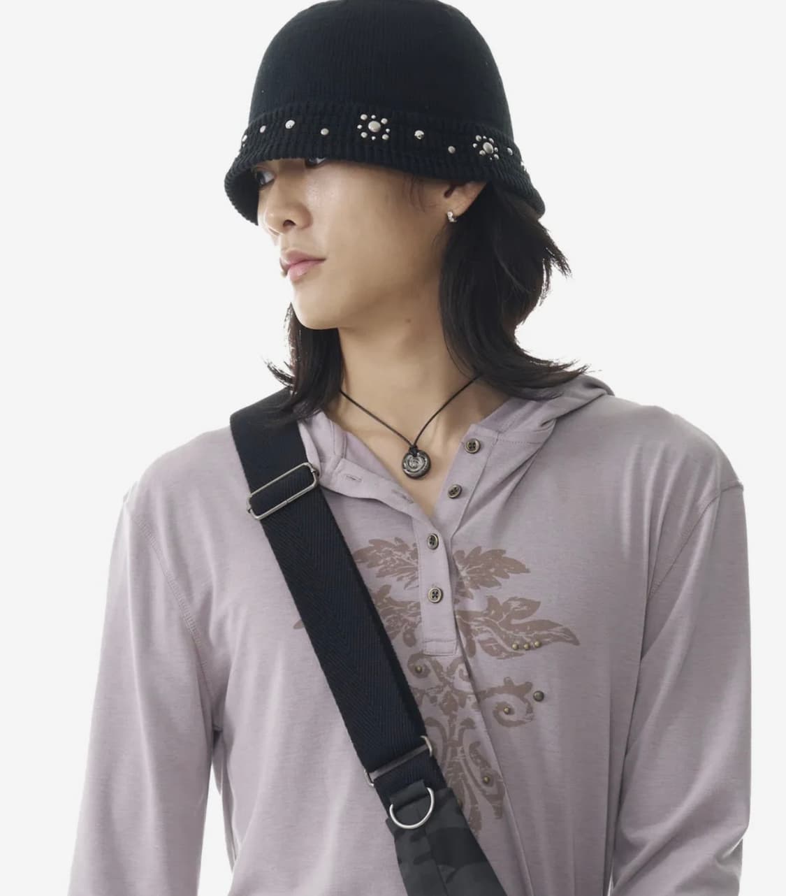 Multi Studded Knit Bucket Hat (Flower) 상품이미지8