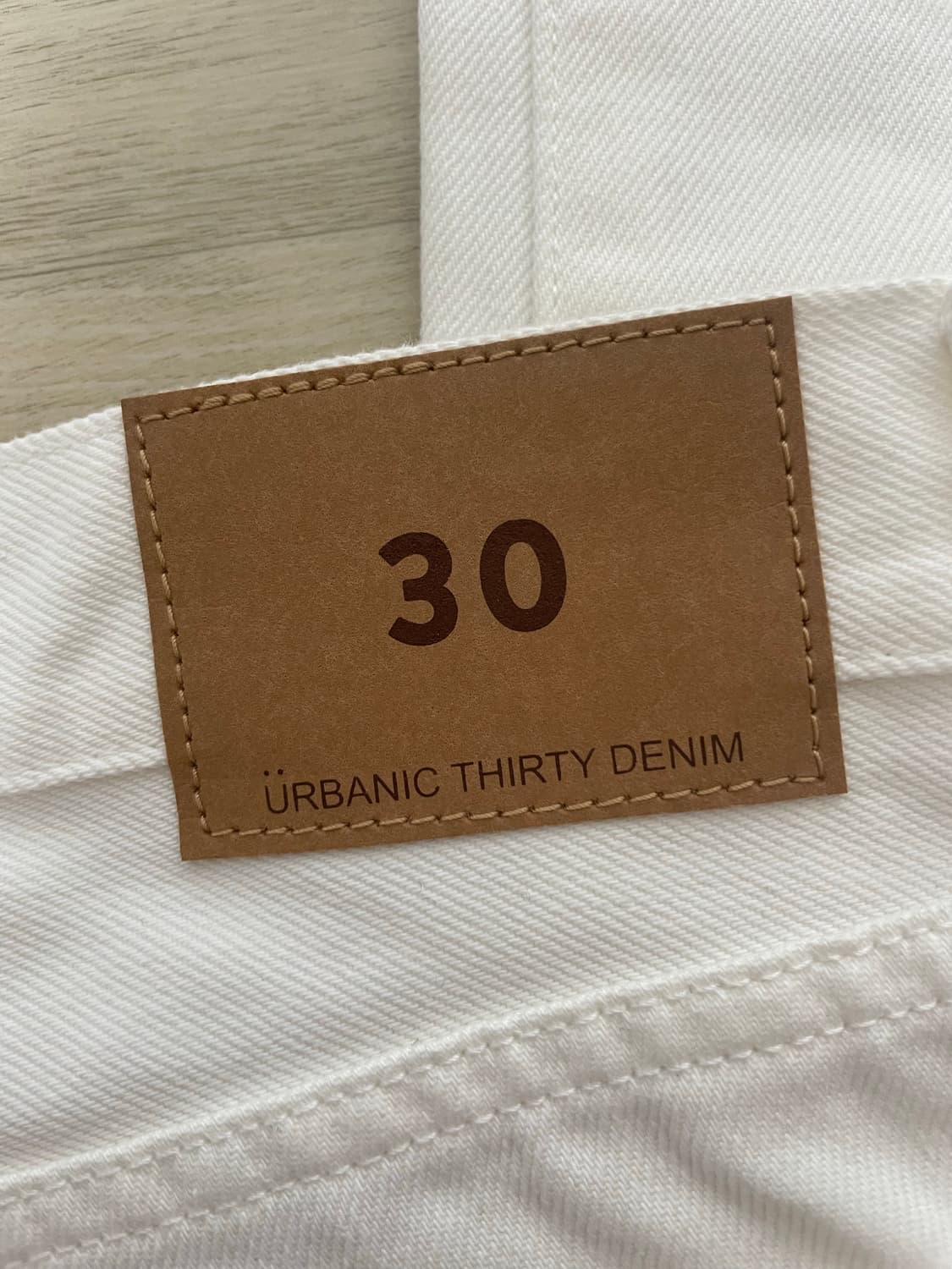 얼바닉30 오카야마 화이트 데님팬츠 새상품 상품이미지8