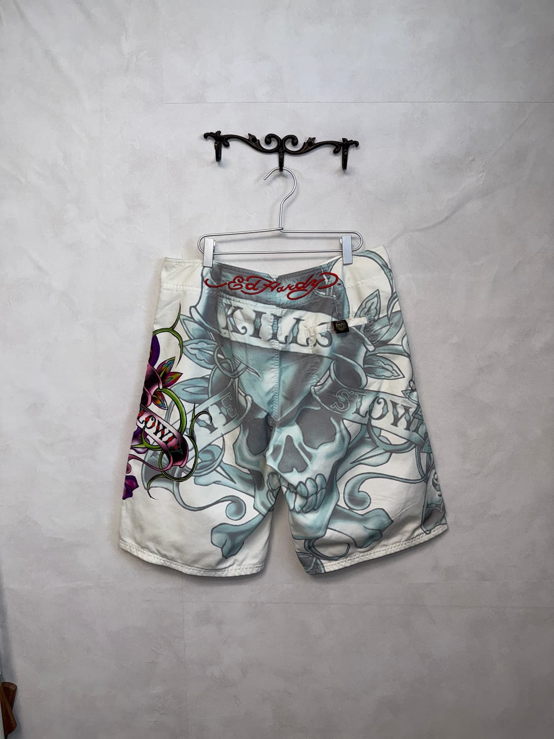 Ed Hardy oldschool punk skull swim pants 상품이미지4