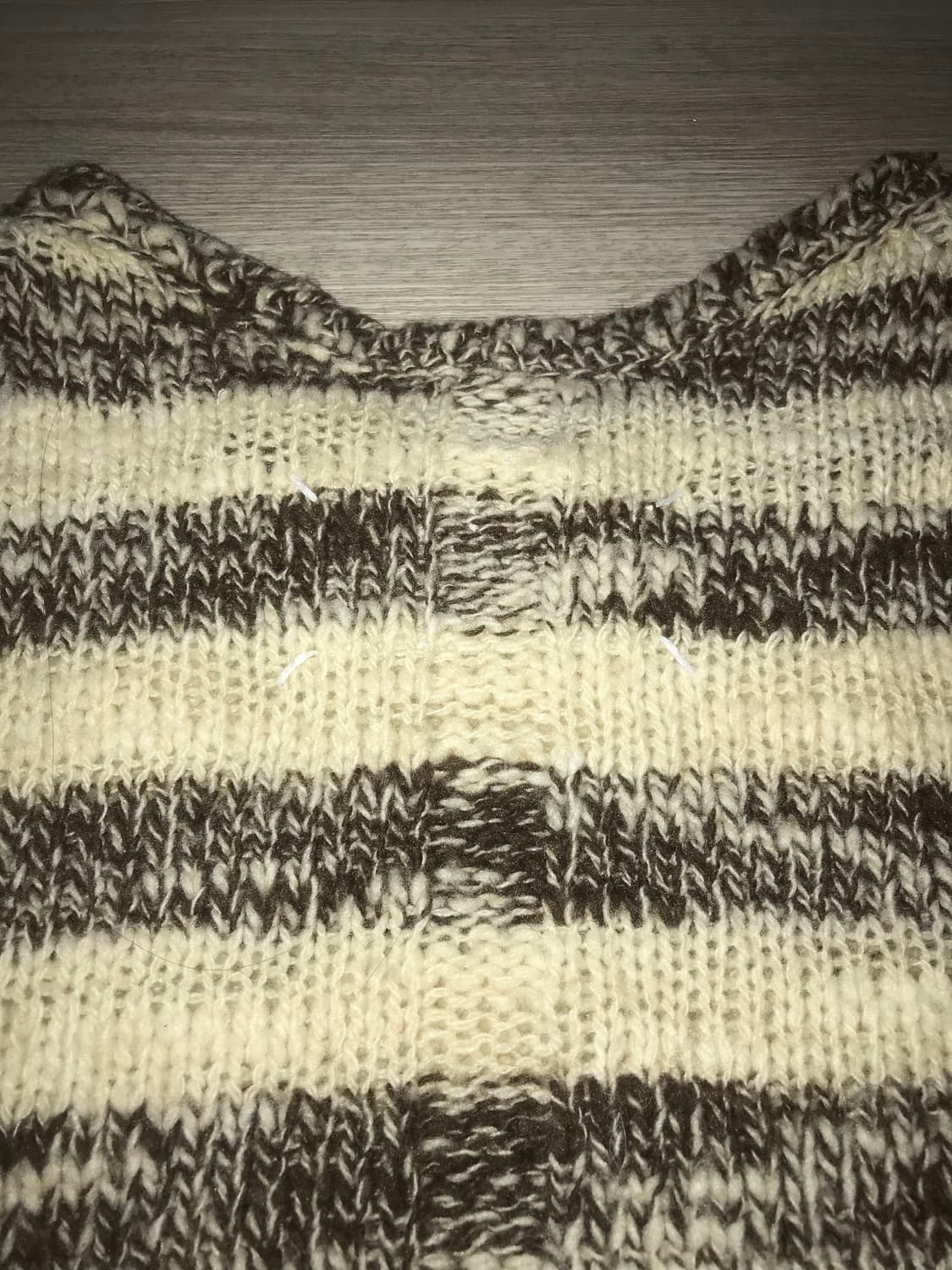 00’s Martin Margiela wool stripe knit 상품이미지4