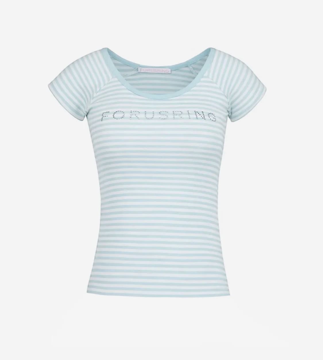 포어링 B.jewel logo tee mint stripe 상품이미지1