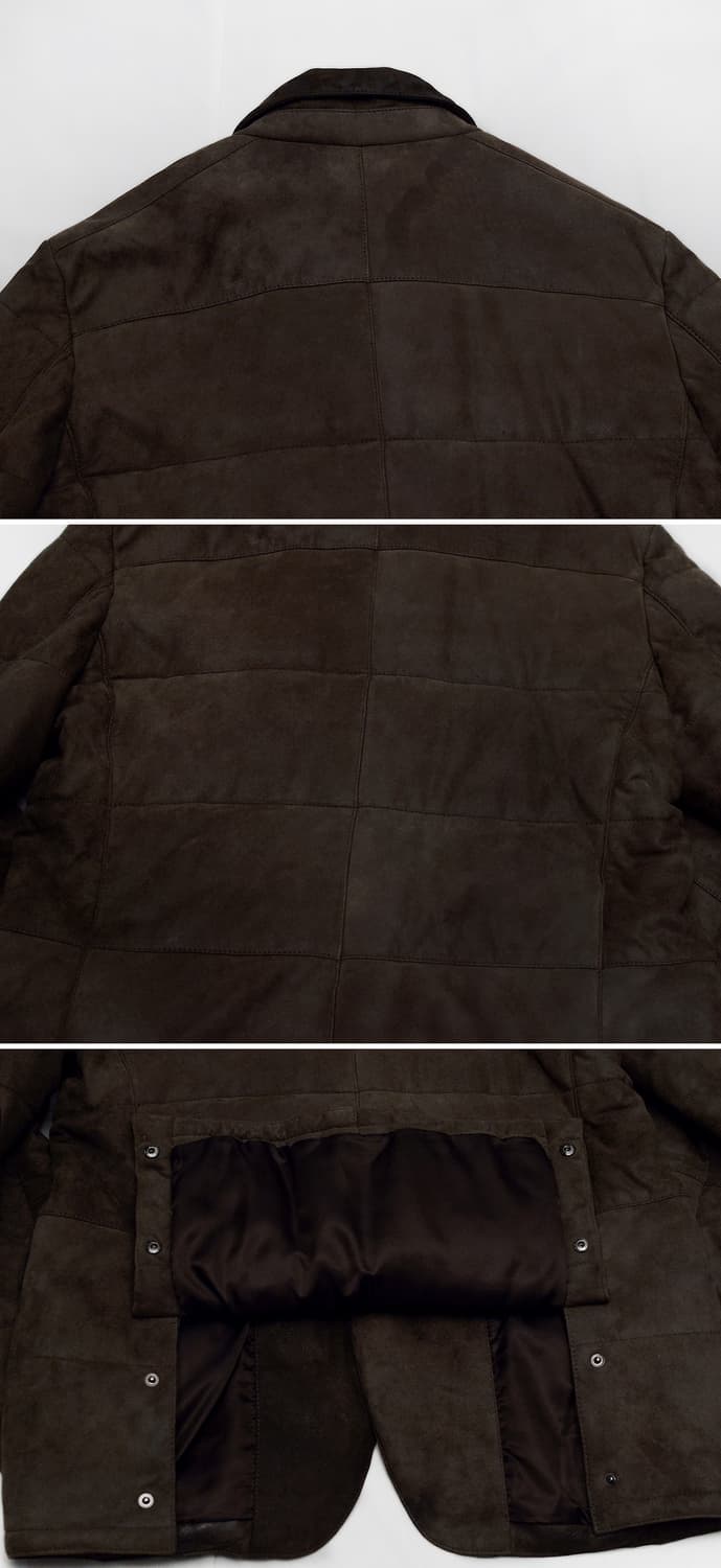 프랑코 페라로 이태리 양가죽 누벅레더 패딩 자켓 (100) 상품이미지5