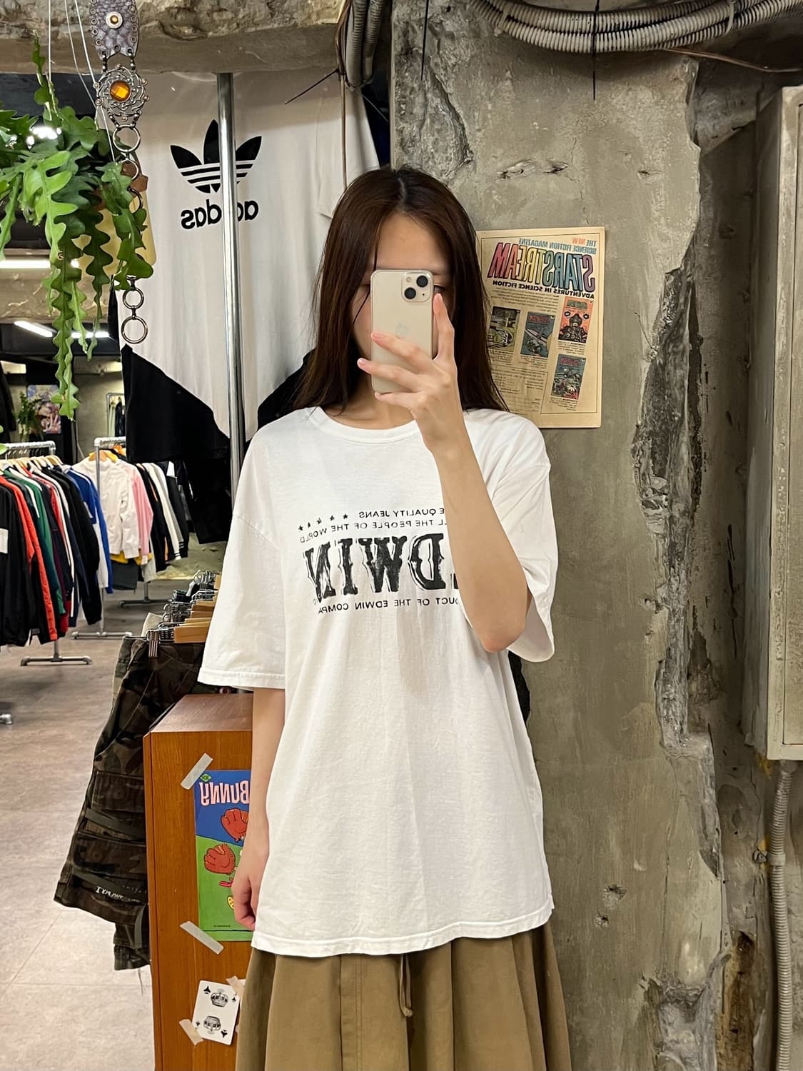 에드윈 반팔티 화이트 XL #csz781 상품이미지2