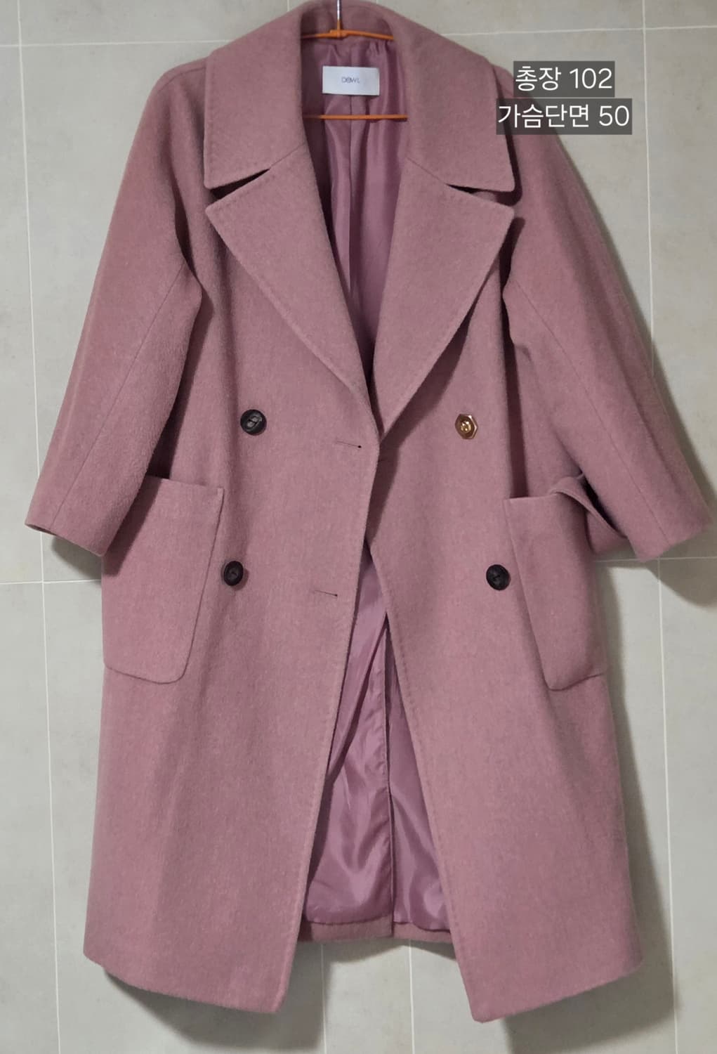 듀엘 캐시미어코트 55사이즈 택포 상품이미지1