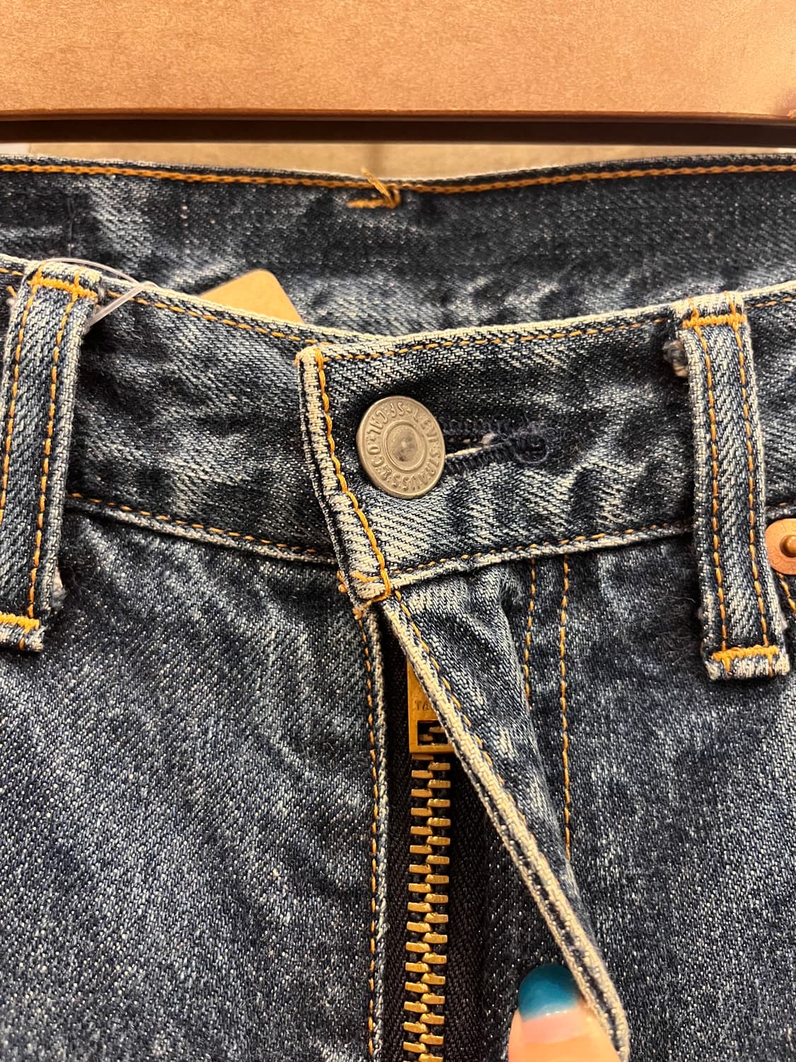 90s Levis 리바이스 502xx 셀비지 데님 팬츠 (Japan) 상품이미지3