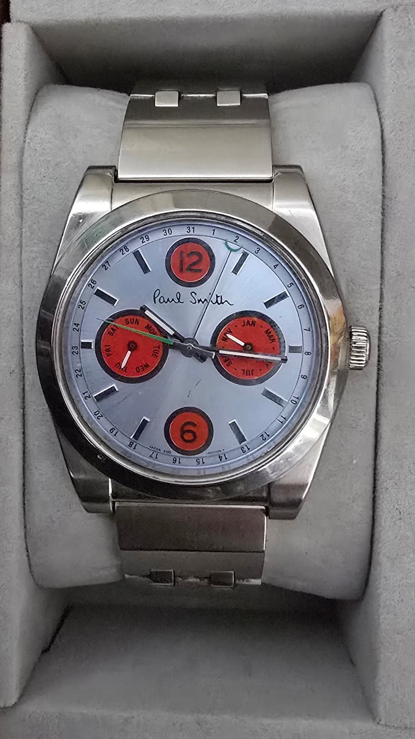 폴스미스 아이렛 데이데이트(트리플캘린더) 사파이어 글래스 상품이미지6