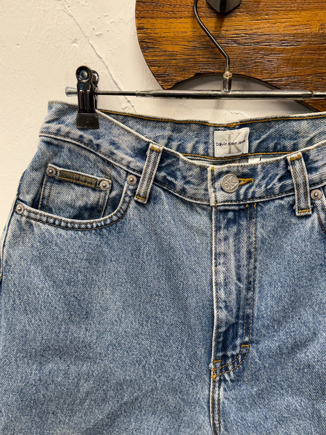 90s USA Calvin Klein Denim Shorts 상품이미지5