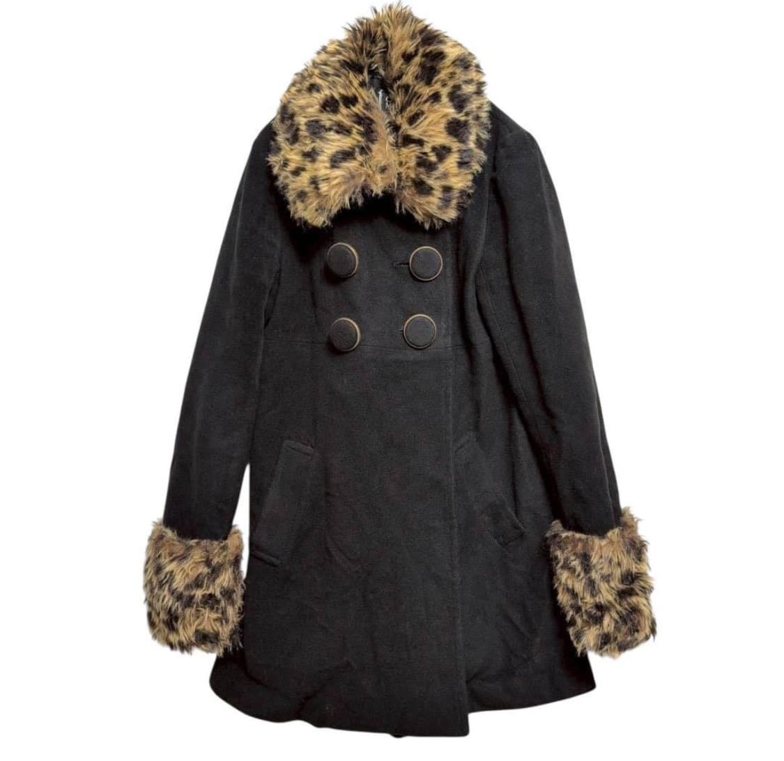 세실맥비 호피 퍼카라 코트 오네갸루 쿠로갸루 상품이미지1