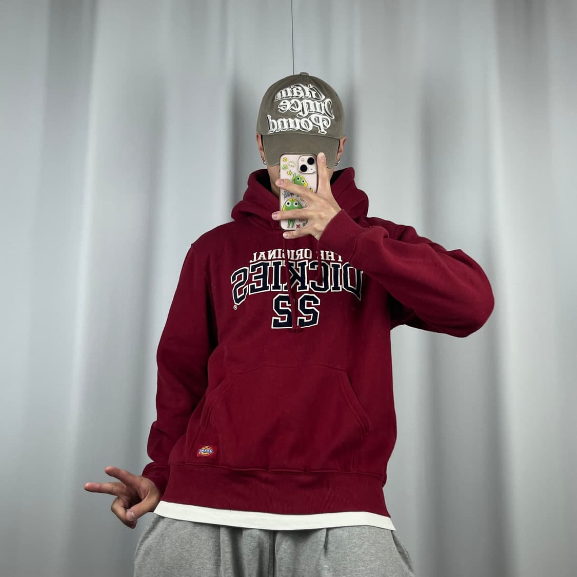 <디키즈 오리지널 버건디 후드티> No.1376 상품이미지2