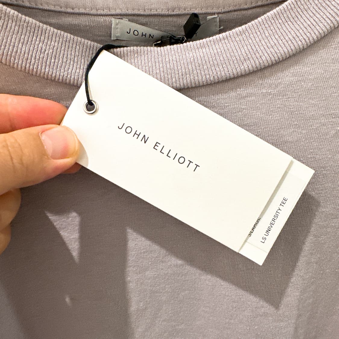 (정품/새상품) JOHN ELLIOTT 존 엘리엇 라일락 코튼 롱슬리브 상품이미지3