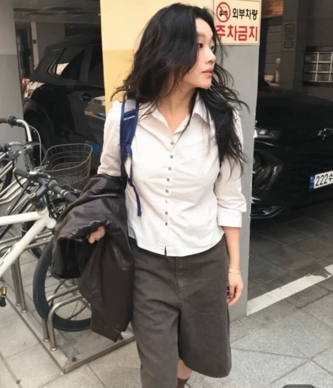 스트라이프 7부셔츠 상품이미지1