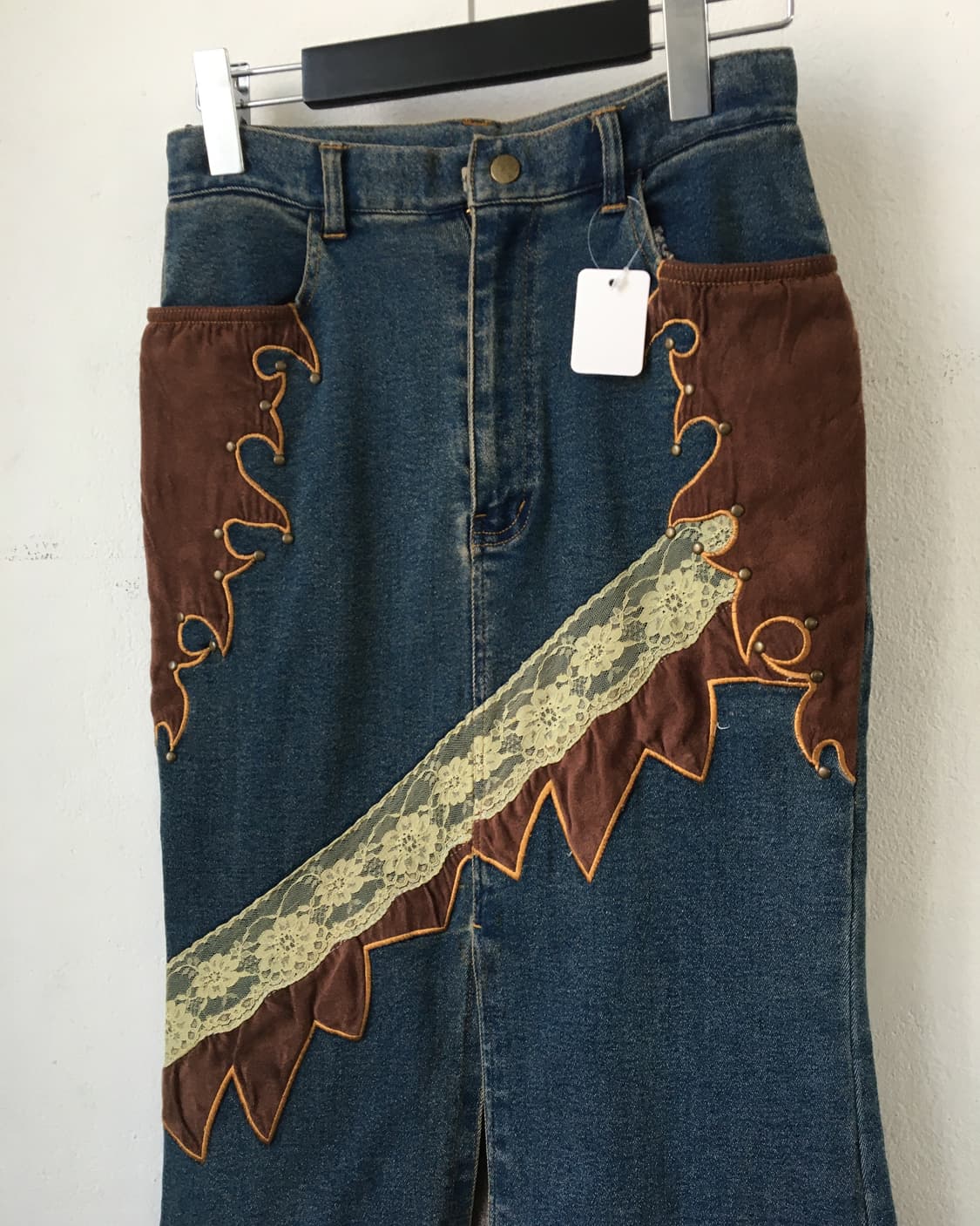 Western mood denim skirt 상품이미지4