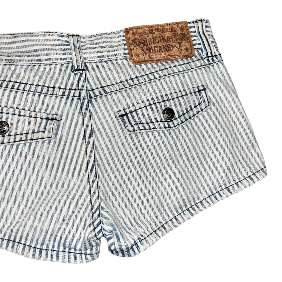 스트라이프 숏 스커트 팬츠 갸루y2k 상품이미지5