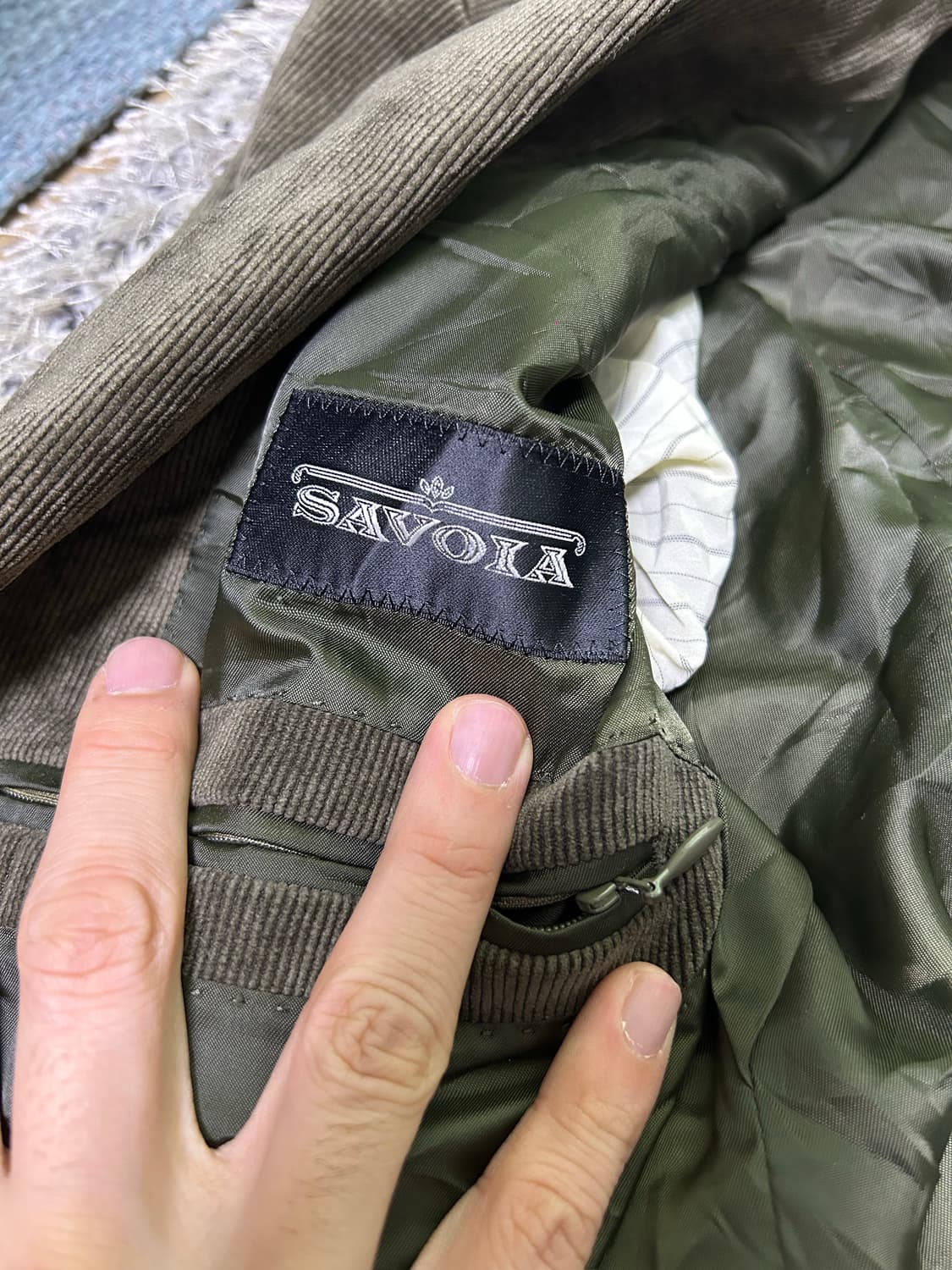 일본판 SAVOIA 코듀로이 블레이저 사이즈 105~110 상품이미지3