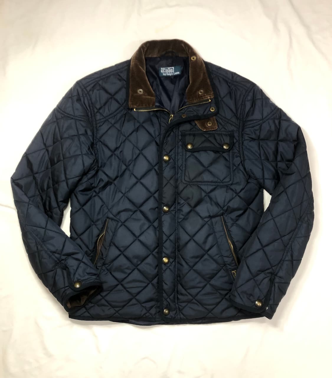 폴로랄프로렌 퀼팅 자켓 네이비 상품이미지4