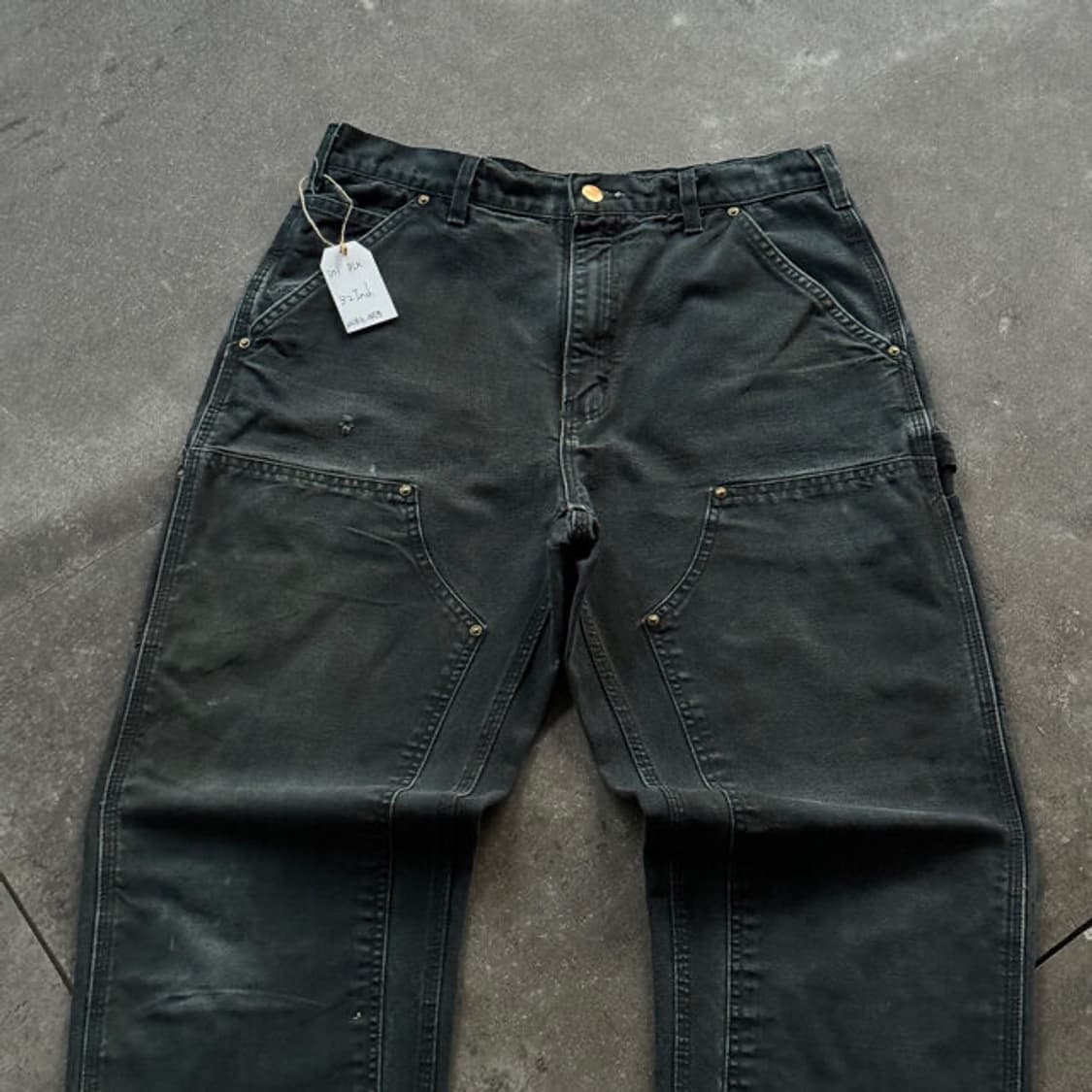 칼하트 B01 BLK 더블니 카펜터 팬츠 상품이미지3