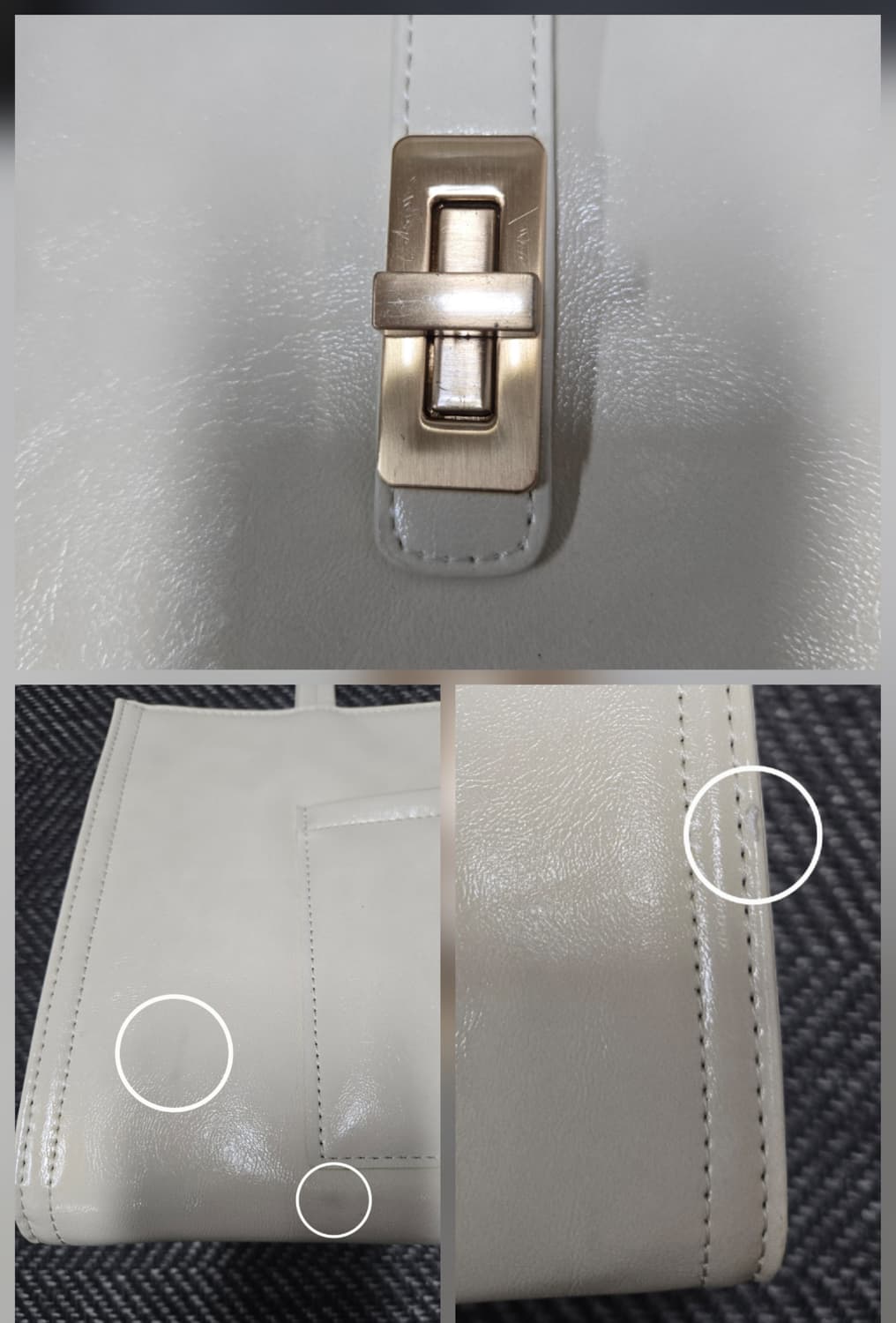 엠제이드 클래식 마틸다 L 아이보리 숄더백 상품이미지8