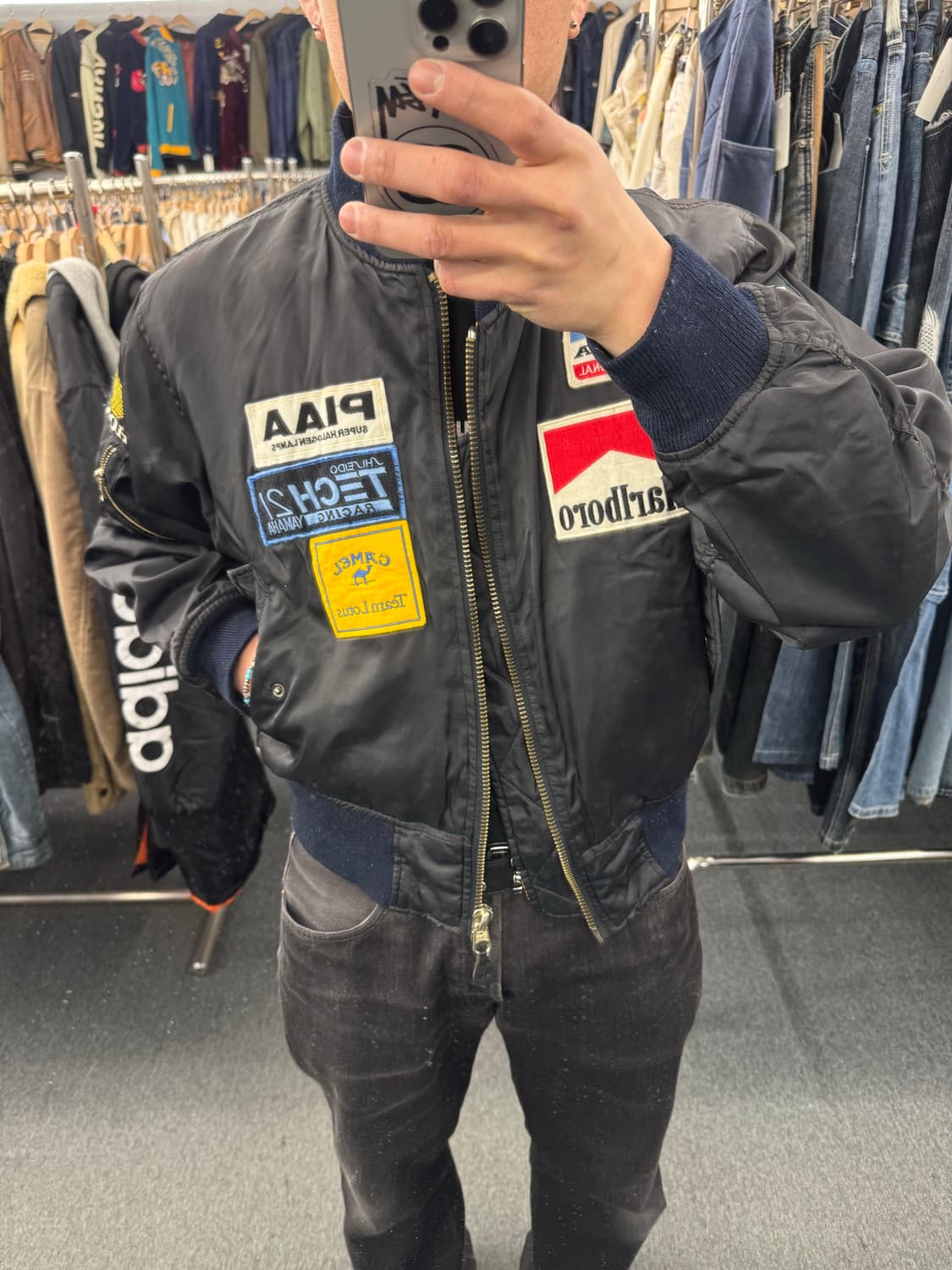 OS)Japanese vintage 패치 커스텀 MA-1 항공점퍼 상품이미지1