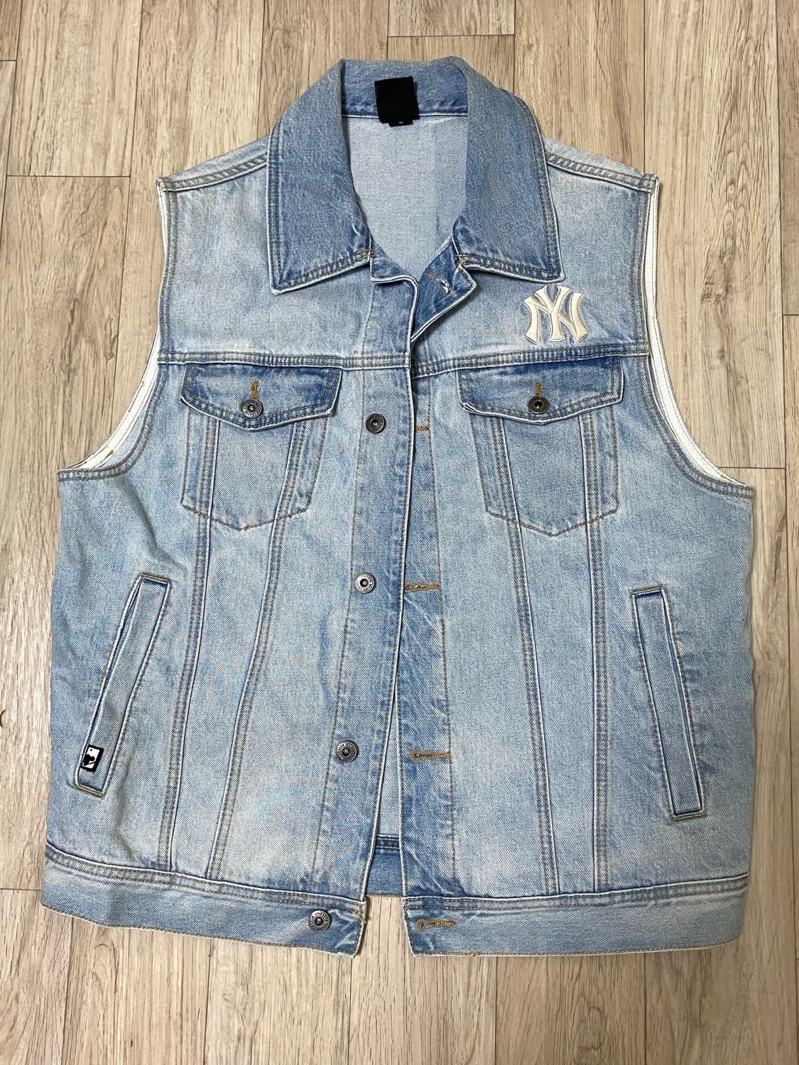 mlb 데님조끼 상품이미지1
