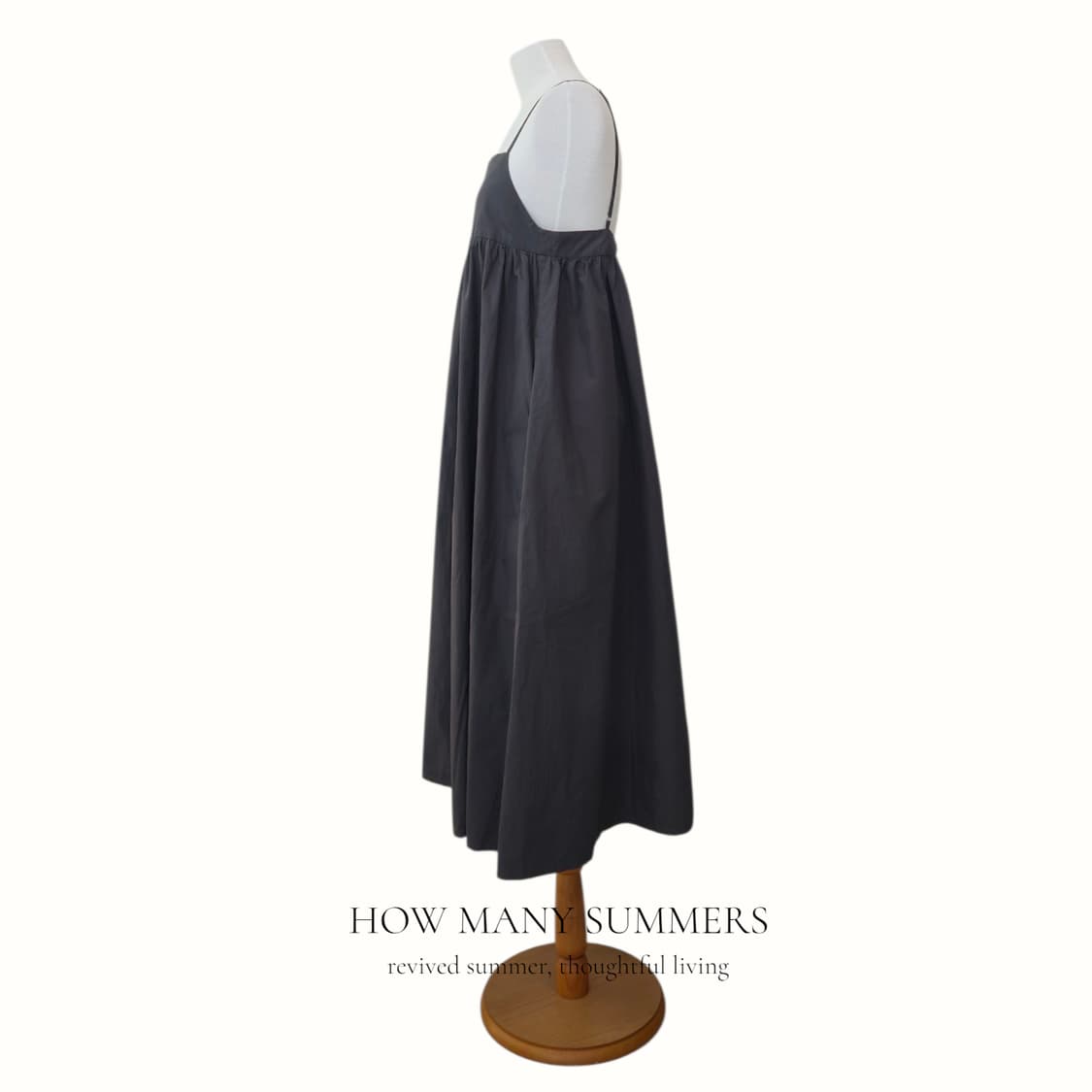 오파크클립 캉캉 롱 원피스 38 M 그레이 나시 뷔스티에 셔링 상품이미지2