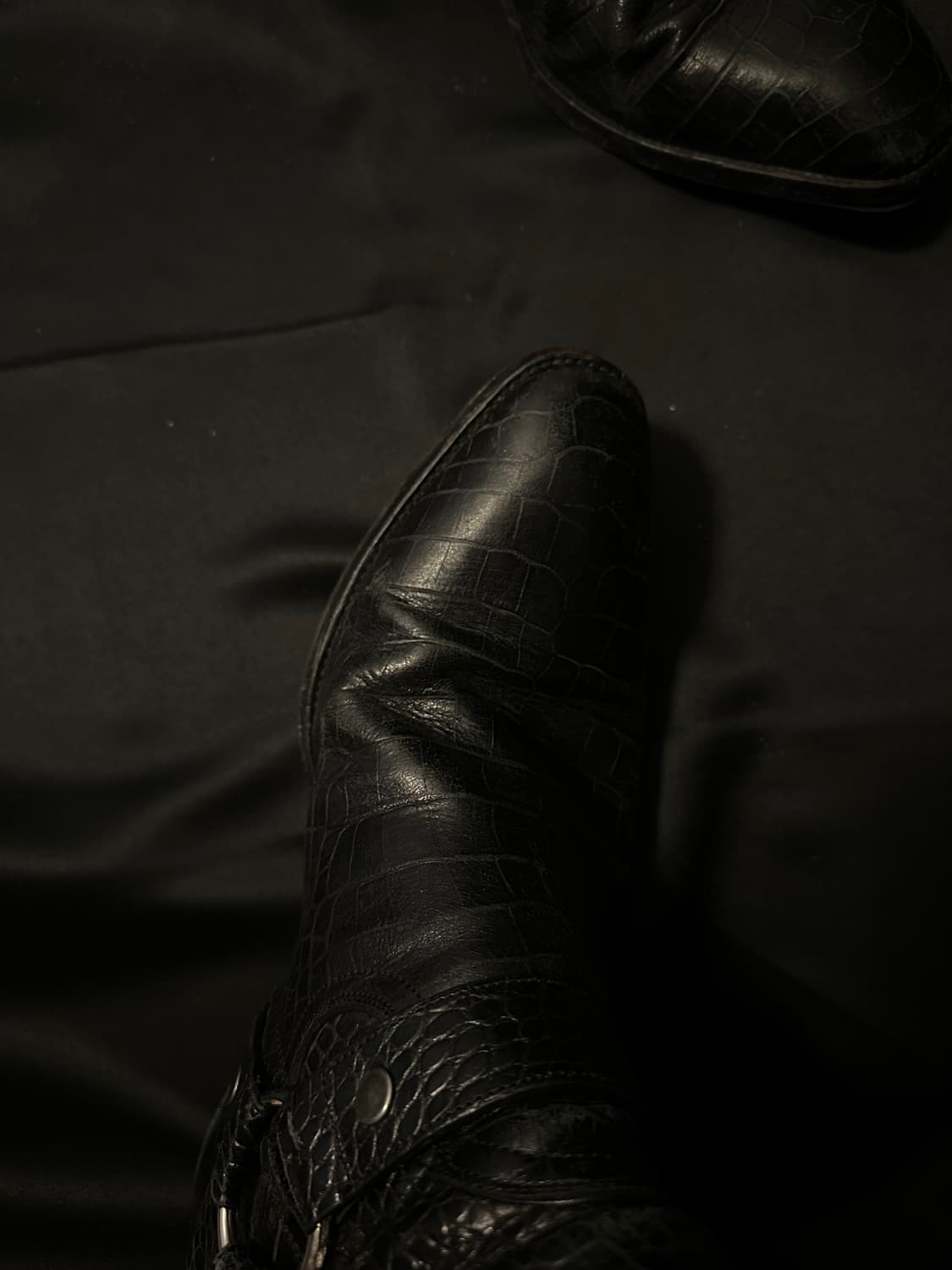 생로랑 크로커다일 모터사이클 하네스 부츠 상품이미지4