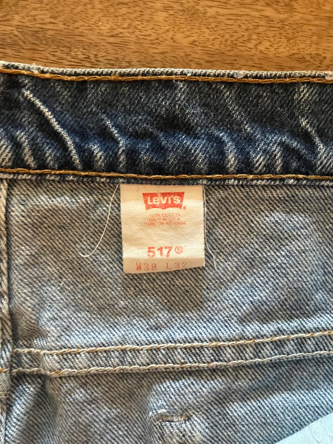 90s USA 빈티지 리바이스 517 부츠컷 데님 팬츠 상품이미지9