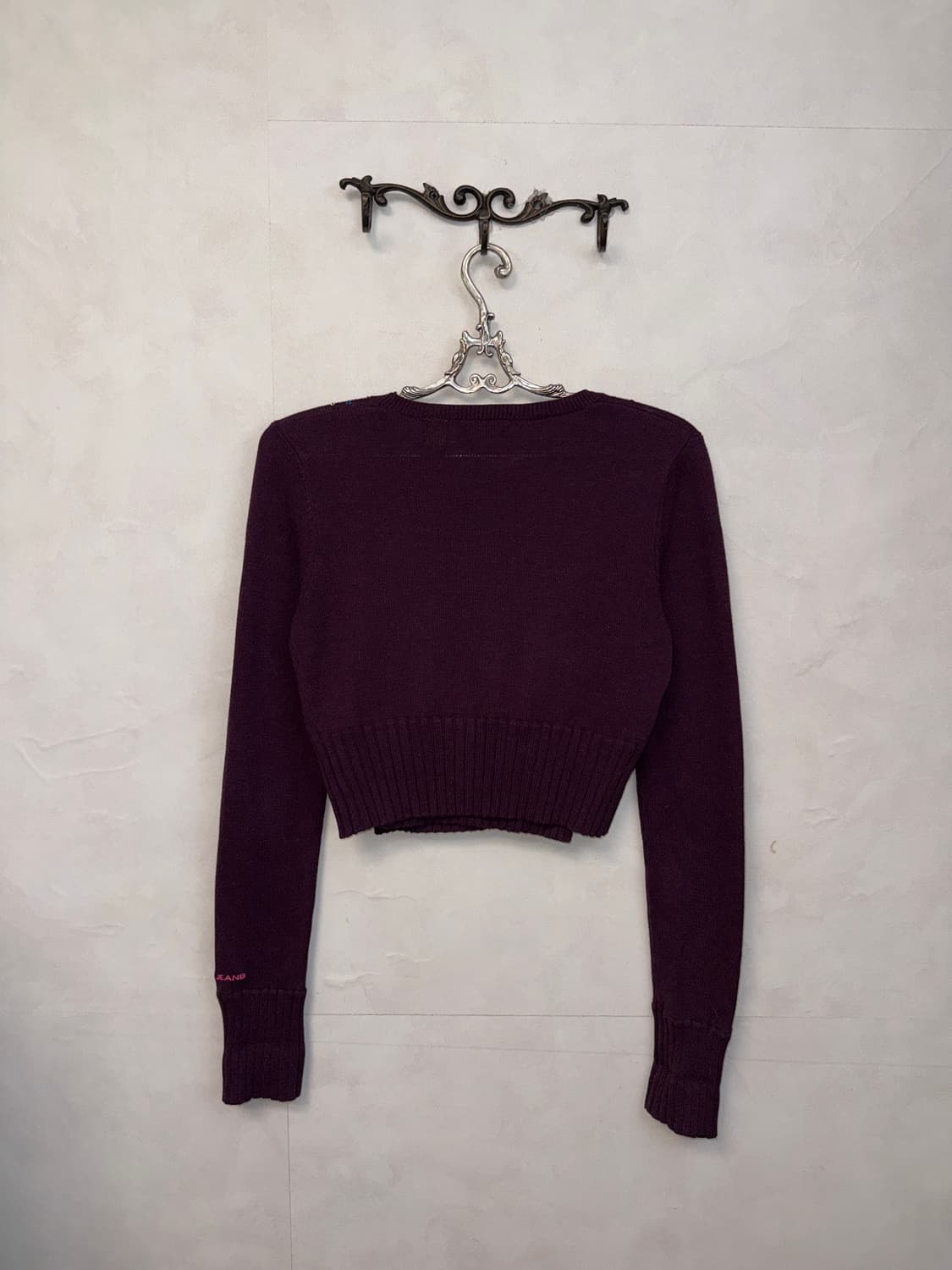 DKNY deep purple fairy beads wrap 가디건 상품이미지5