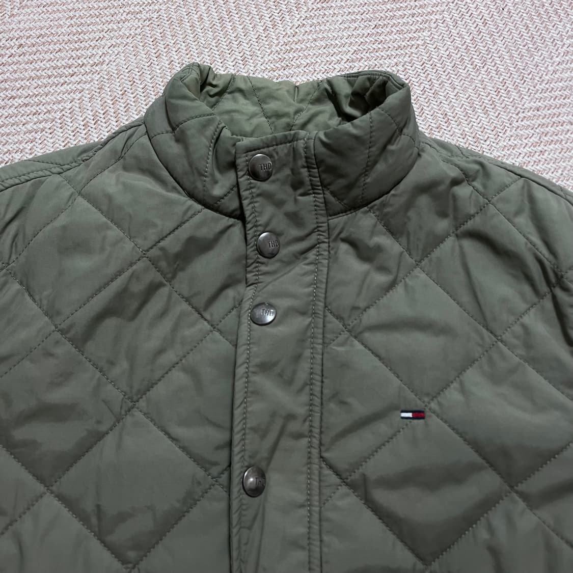 [정품] 타미 카키 퀄팅 점퍼 [ M ] 상품이미지3