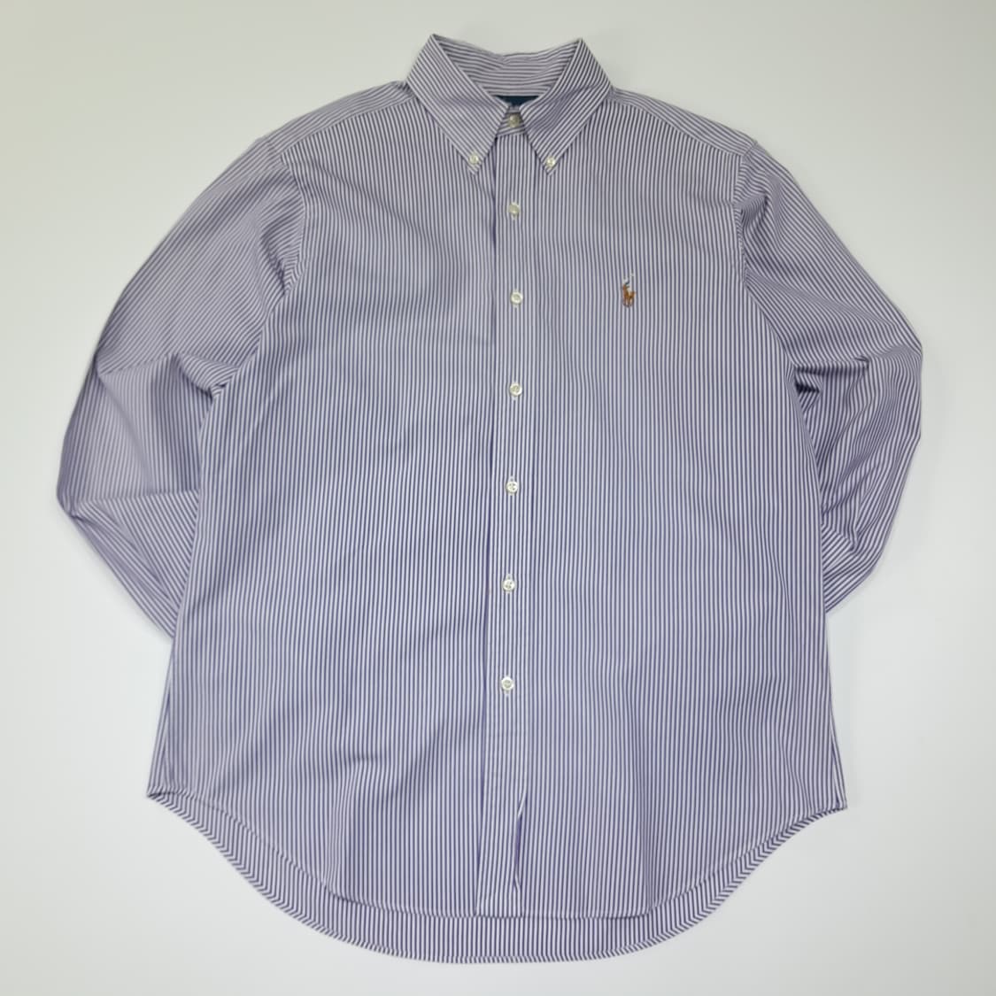 CL404 L 폴로 코튼 뱅갈스트라이프 멀티포니 퍼플 셔츠 남방 상품이미지1