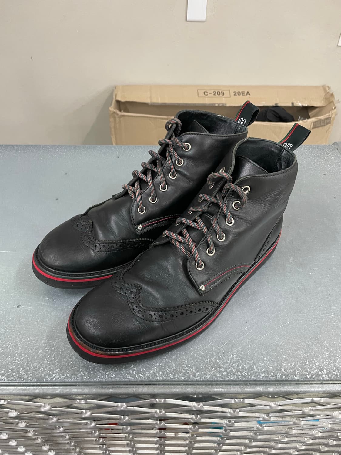 구찌 블랙 레더 부츠 8 상품이미지2