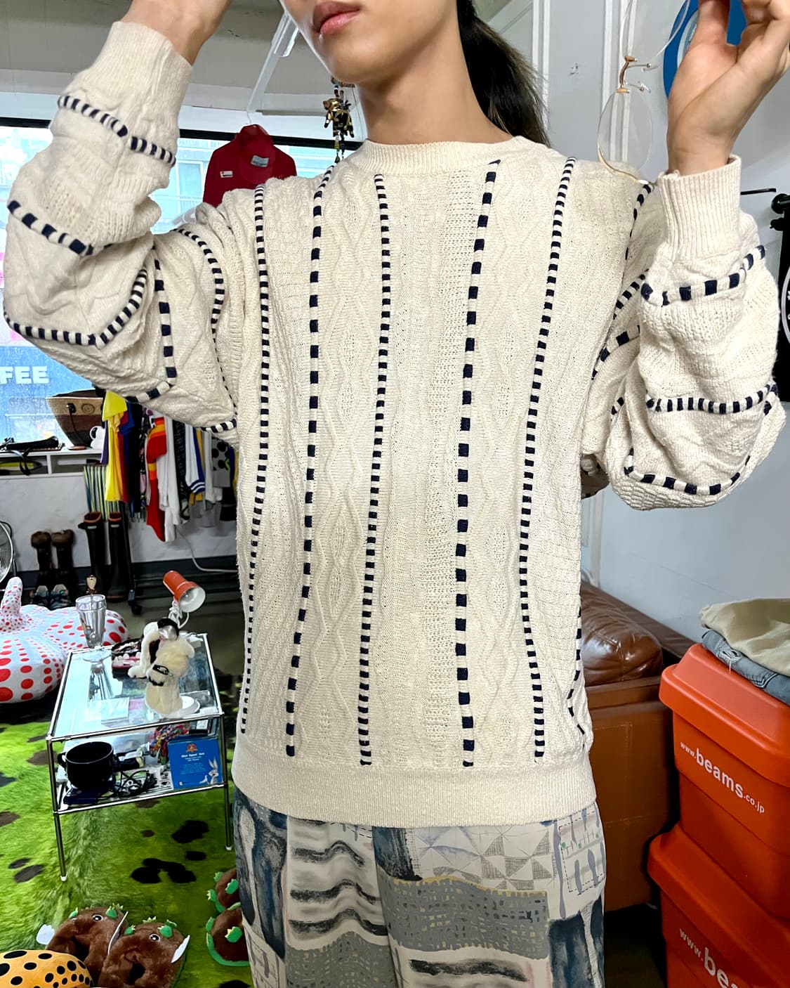 1990s Limnos Austraila Old Cable Knit 상품이미지2
