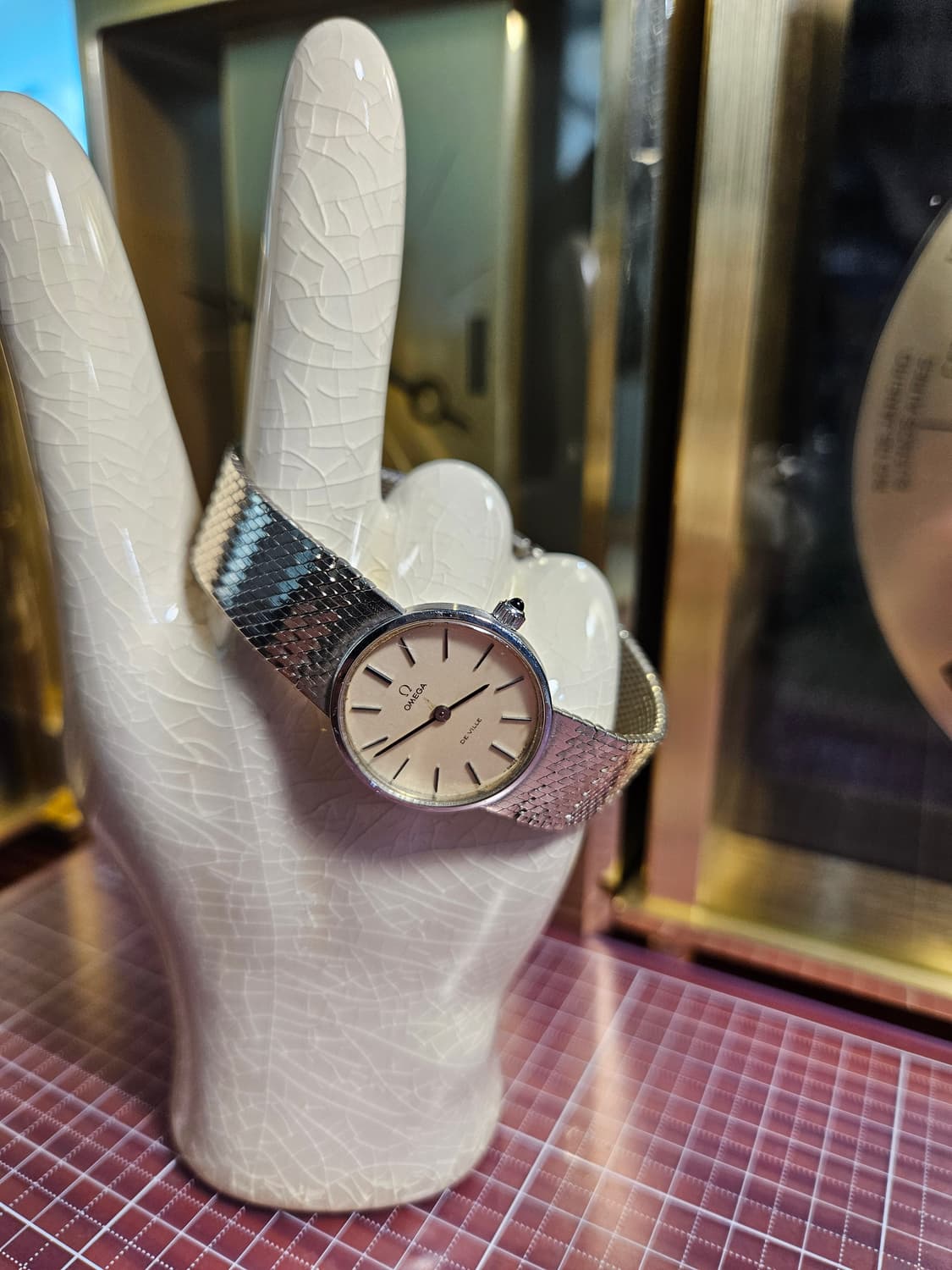 오메가 빈티지 드빌수동 24mm 메쉬 시계 상품이미지1