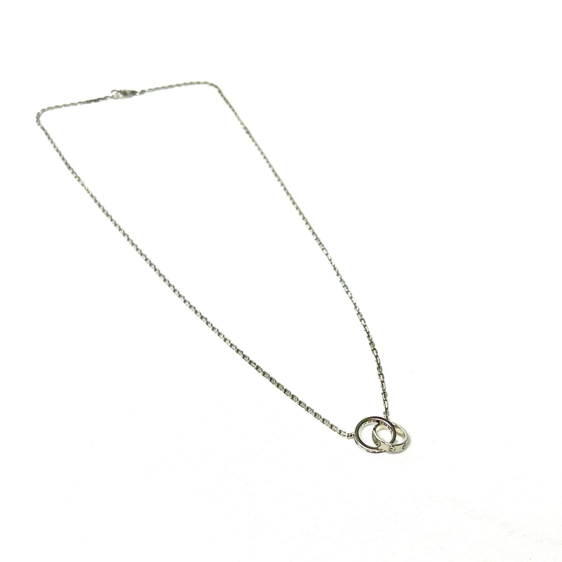 [S급] 까르띠에 18K화이트골드 베이비 러브 네크리스 목걸이 상품이미지6