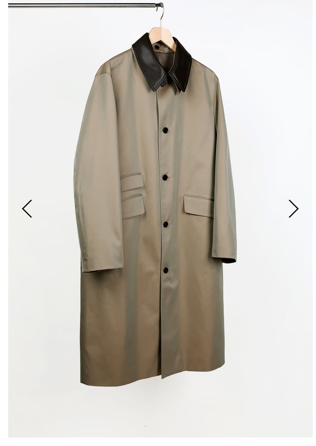 [M] 이얼즈어고 디테쳐블 카라 맥코트 베이지 상품이미지1