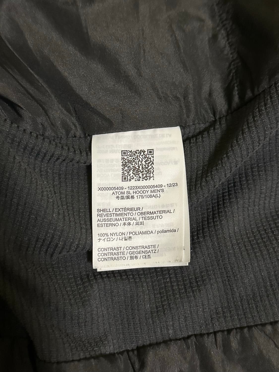 (SS급) 아크테릭스 아톰sl L 상품이미지4